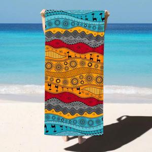 Serviette de plage en microfibre surdimensionnée, sans sable, séchage rapide, avec logo personnalisé, idéale pour les vacances d'été (vente en gros) - Product Image 2