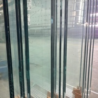 Dinding Tirai Industri Kaca Tempered Transparan Anti-Serangan Anti-Pencurian Jendela Pintu Anti-Pencurian Pintu Transparan