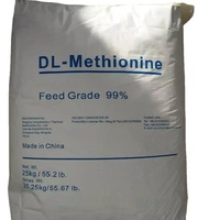 Poudre de DL-méthionine en vrac Acides aminés de qualité animale DL Méthionine 99% L-méthionine pour supplément alimentaire pour volaille