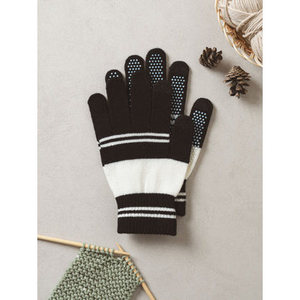 Guanti termici esterni neri con striscia antiscivolo per una maggiore presa - Product Image 1