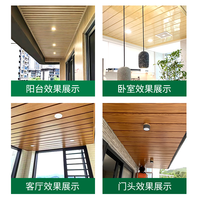 Panneau de plafond en PVC laminé brillant, ignifuge, insonorisant, imperméable, avec grille de plafond pour appartement moderne, salle de sport extérieure