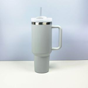 Gourde isotherme en acier inoxydable de 40 oz avec paille et poignée, maintien au chaud >24h, compatible eau bouillante, design minimaliste pour la rentrée scolaire - Product Image 5
