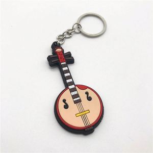Porte-clés en silicone personnalisé, instrument de musique créatif, guitare, saxophone, piano, comme accessoires pour clés - Product Image 4
