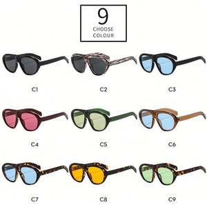 Gafas de Sol Personalizadas con Logotipo 2026, Diseño de Leopardo, Estilo Punk, Protección UV400, Color Caramelo, Tipo Piloto, para Hombre y Mujer - Product Image 5