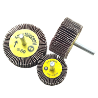 Roue à lamelles montée avec tige pour perceuse et ponceuse, polissage, élimination de la rouille et de la peinture sur les surfaces métalliques, durable et longue durée