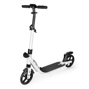 Adult 200mm Big Wheel Foot Pedal Push Scooters Dual Suspension Kick Scooter