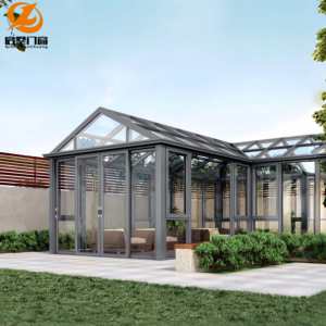 Véranda moderne en aluminium, directement de l'usine, pour usage résidentiel extérieur, écologique, anti-corrosion, haute qualité, <span class=keywords><strong>prix</strong></span> compétitif - Product Image 2