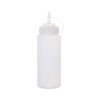 Trois couleurs capables de choisir PP PE matériel Ketchup Mayo et vinaigrette bouteille de sauce bouteille de sauce en plastique pour la cuisine et le camping