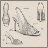 Sandales à bride arrière en dentelle beige style français, bout carré ouvert, talon fin, rehaussant la silhouette, avec soutien de la voûte plantaire, pour rendez-vous romantique et vacances