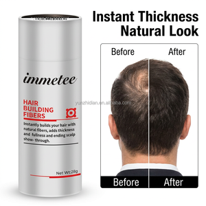 Fibres capillaires en gros sous marque privée, poudre de kératine pour la perte de cheveux, fibres épaississantes instantanées pour cheveux clairsemés, immetee 28g - Product Image 1