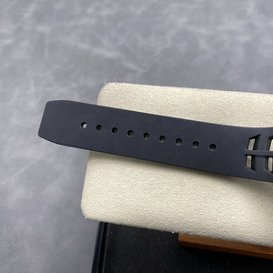 Reloj Tourbillon Samurai de Cerámica Negra para Hombre, Reloj Mecánico de Lujo con Esqueleto y Correa de Goma Negra - Product Image 6