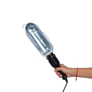 Lampe de travail portative avec couvercle en fer, ampoule halogène 220V, lampe d'inspection portable pour travaux de réparation - Product Image 4