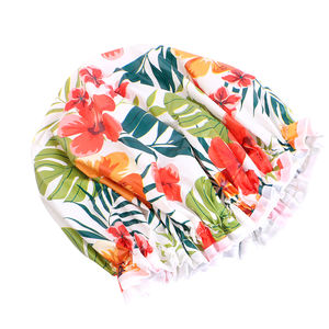 Gorro <span class=keywords><strong>de</strong></span> ducha a <span class=keywords><strong>precio</strong></span> <span class=keywords><strong>de</strong></span> fábrica para mujer con cordón elástico, accesorios <span class=keywords><strong>de</strong></span> flores impermeables, gorros <span class=keywords><strong>de</strong></span> <span class=keywords><strong>baño</strong></span> Eva - Product Image 6