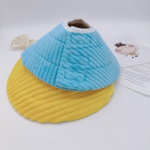 Collier d'entraînement pour animaux de compagnie, pour chats et chiens, rembourré et épaissi, bleu ciel, jaune, taille S7, matériau polyester Jin - Product Image 2