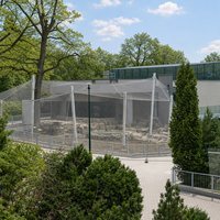 Filet en corde tressée à la main en acier inoxydable 316 pour volières de zoo, enclos pour animaux, clôture de cage, taille personnalisée disponible