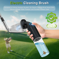 Nouveauté Cadeau de Noël Brosse électrique pour club de golf avec bouteille d'eau Accessoires de golf Nettoyeur de golf