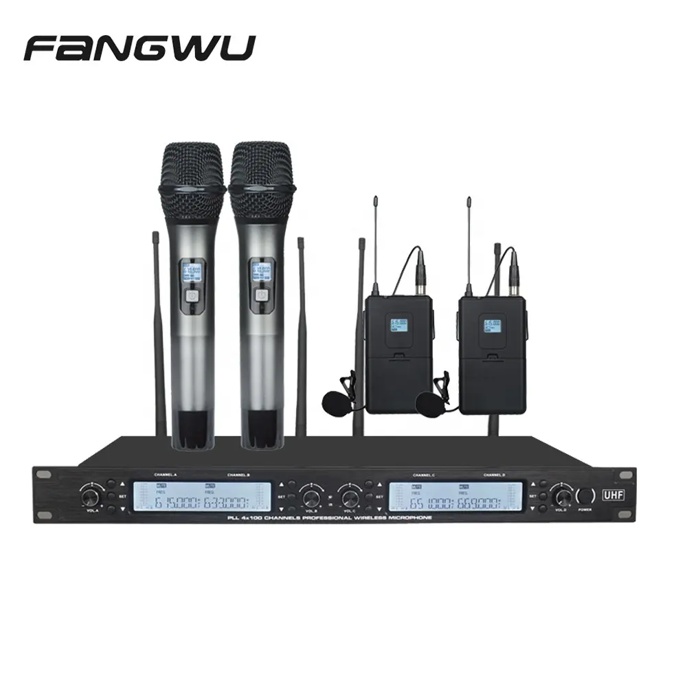 Wholesale Good Price Clip On System Microphones Wireless Cordless Uhf Microphone