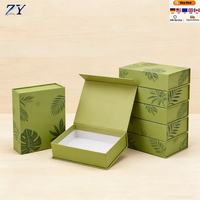 Boîtes cadeaux personnalisées écologiques en carton recyclé, robustes, réutilisables, style livre, avec fermeture magnétique, gaufrage à chaud doré