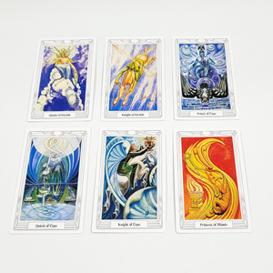 Tarjetas de impresión personalizadas 12x7cm 78 tarjetas Thoth <span class=keywords><strong>Tarot</strong></span> Family Party Playing Oracle Cards con guía - Product Image 2
