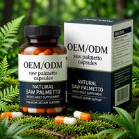 Capsules de Palmier Nain Premium pour la Santé de la Prostate, Bloqueur Naturel de DHT, Capsules en Vrac pour la Perte de Cheveux, Certifié GMP ISO, OEM