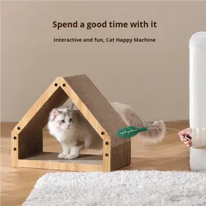 <span class=keywords><strong>Fukumaru</strong></span> Cabine Type Vertical Chat Griffoir En Gros Bois Chat Nid Pet Fournitures et Jouets Dropshipping Disponible - Product Image 4