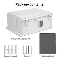 Caja de Conexiones Ventilada Impermeable para Exteriores ABS IP67/55 con Certificación CE/ROHS, Montaje en Pared/Columna para CCTV Electrónico
