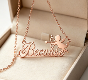Collar Personalizado con Nombre <span class=keywords><strong>de</strong></span> Cupido, Collar <span class=keywords><strong>de</strong></span> Acero Inoxidable <span class=keywords><strong>para</strong></span> <span class=keywords><strong>Mujer</strong></span>, Joyería <span class=keywords><strong>de</strong></span> Moda, Cadena con Colgante <span class=keywords><strong>de</strong></span> Iniciales Personalizadas - Product Image 5