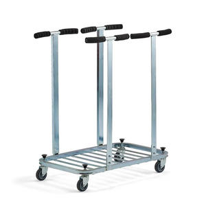 JH-Mech Porte-<span class=keywords><strong>sac</strong></span> <span class=keywords><strong>poubelle</strong></span> portable avec roues Chariot à déchets commercial Porte-<span class=keywords><strong>sac</strong></span> à ordures en acier inoxydable - Product Image 3