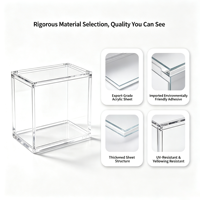 Boîtier de présentation magnétique en acrylique écologique personnalisé XC, résistant aux UV, protection transparente en acrylique, anti-poussière pour cartes TCG, pièce unique