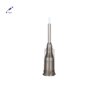 Aiguille de distribution Liscoe 25G 0,5 pouce en acier inoxydable avec revêtement PTFE Téflon, embout Luer Lock résistant aux produits chimiques, pointe de colle OEM