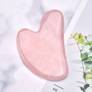 Trung Quốc guasha Board Rose Quartz màu hồng ngọc tự nhiên đá massager công cụ - Product Image 2