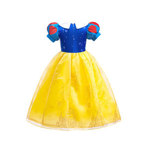 Nieuw Ontwerp Kerstfeest Cosplay Outfits Halloween Cosplay Verkleed Meisjes 3-10y Prinses Sneeuwwitte Jurk Kostuum - Product Image 3