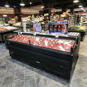 Vitrine de supermarché pour <span class=keywords><strong>boucherie</strong></span>, comptoir de libre-service pour viande fraîche, réfrigérateur vitrine à porte ouverte pour <span class=keywords><strong>boucherie</strong></span> - Product Image 3