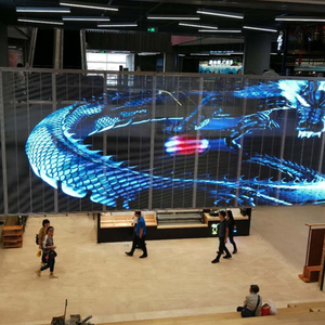 Pantalla LED Transparente P3.91 P4.81, Video Wall Curvo de Vidrio a Todo Color para Interiores y Exteriores, para Publicidad y <span class=keywords><strong>Eventos</strong></span> - Product Image 2