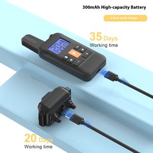 अभिनव ip67 वाटरप्रूफ रिचार्जेबल छाल नियंत्रण कुत्ता शॉक कॉलर 800 मीटर रिमोट 4 प्रशिक्षण मोड पर्यावरण के अनुकूल टिकाऊ प्लास्टिक - Product Image 6