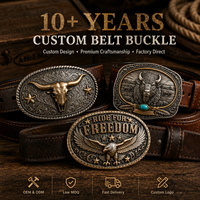 Boucles de ceinture personnalisées en métal avec strass pour homme, fabriquées par Flyances