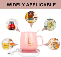 Chauffe-tasse électrique intelligent à température constante de 55 degrés Celsius, en céramique, pour réchauffer le café