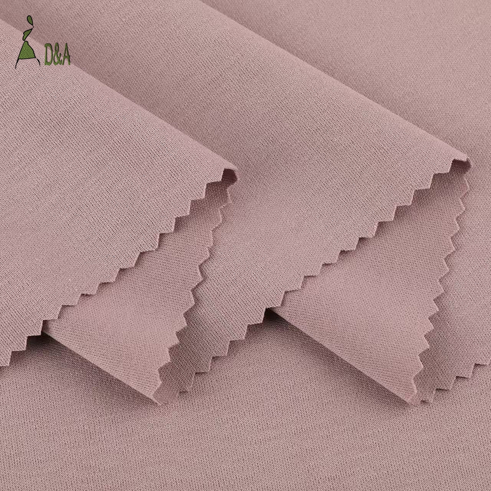 High Quality Double-Sided Winter Cotton-Viscose Knitted Fabric Soft Thermal for Loungewear Underwear T-shirt Coat