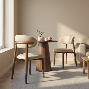 Nueva Silla de Comedor de Diseño Moderno en Acero Sólido con Tapicería de Cuero para Uso en Villas y Hoteles, Color Beige Arena, en Oferta - Product Image 1