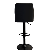 Tabouret de bar moderne en cuir gris foncé à motif losanges, réglable, rotatif, confortable et élégant, nouveau mobilier de bar ergonomique