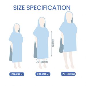 OEM Factory Eco-Friendly Absorbent Microfiber <b>Quick</b> <b>Dry</b> Sports Bath <b>Towels</b> Surf Hooded Printed Custom Wearable Beach <b>Towel</b> - Product Image 3