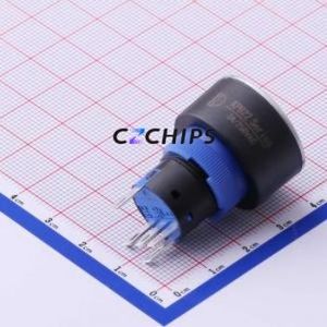 KPB22-8000-F10-324-JQ Push Button Switch Through hole Switch Single Pole Double Throw Round Plunger IP65 Through Hole - Product Image 1