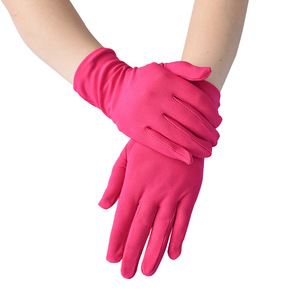 Nouveaux <span class=keywords><strong>Gants</strong></span> Courts et Fins en <span class=keywords><strong>Soie</strong></span> <span class=keywords><strong>de</strong></span> Lait Satinée Élastique pour <span class=keywords><strong>Femme</strong></span>, Respirants, pour la Danse et les Performances - Product Image 6