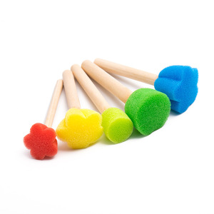 Set di Pennelli in Spugna <span class=keywords><strong>per</strong></span> Bambini Bview Art - Kit Fai-da-Te con Timbri e Stencil in EVA <span class=keywords><strong>per</strong></span> Lavori Artistici su Cartoncino, Lavabile e Non Tossico - Product Image 3
