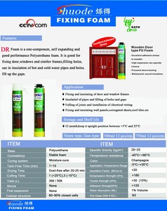 Haute performance nouvelle <span class=keywords><strong>fenêtre</strong></span> et porte <span class=keywords><strong>mousse</strong></span> <span class=keywords><strong>isolante</strong></span> noire <span class=keywords><strong>mousse</strong></span> de polyuréthane pulvérisée - Product Image 6
