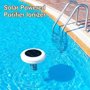 Purificateur de piscine à énergie solaire Portable haute capacité ioniseur sans <span class=keywords><strong>choc</strong></span> solaire nettoyeur d'eau matière plastique à haute réduction de <span class=keywords><strong>chlore</strong></span> - Product Image 2
