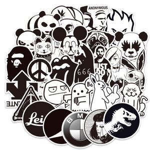 100pcs Mixed Black and White Drawing <strong>Sticker</strong> Custom Vinyl Random Graffiti <strong>Cool</strong> <strong>Stickers</strong> DIY Laptop Luggage Metal <strong>Cool</strong> <strong>Sticker</strong> - Product Image 6