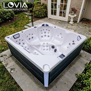 Bain à remous extérieur Jacuzzi à <span class=keywords><strong>prix</strong></span> avantageux, spa de massage, hydrothérapie, bain à remous chaud avec système Balboa - Product Image 1