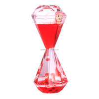 Sablier en acrylique à gouttes d'huile, jeu sensoriel, mouvement liquide aléatoire, minuteur à bulles, cadeau souvenir