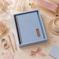 Carnet de notes à spirale Yihe New 8,5 x 11 avec motif de feuilles ajourées, options de coffret cadeau Noël/mariage disponibles